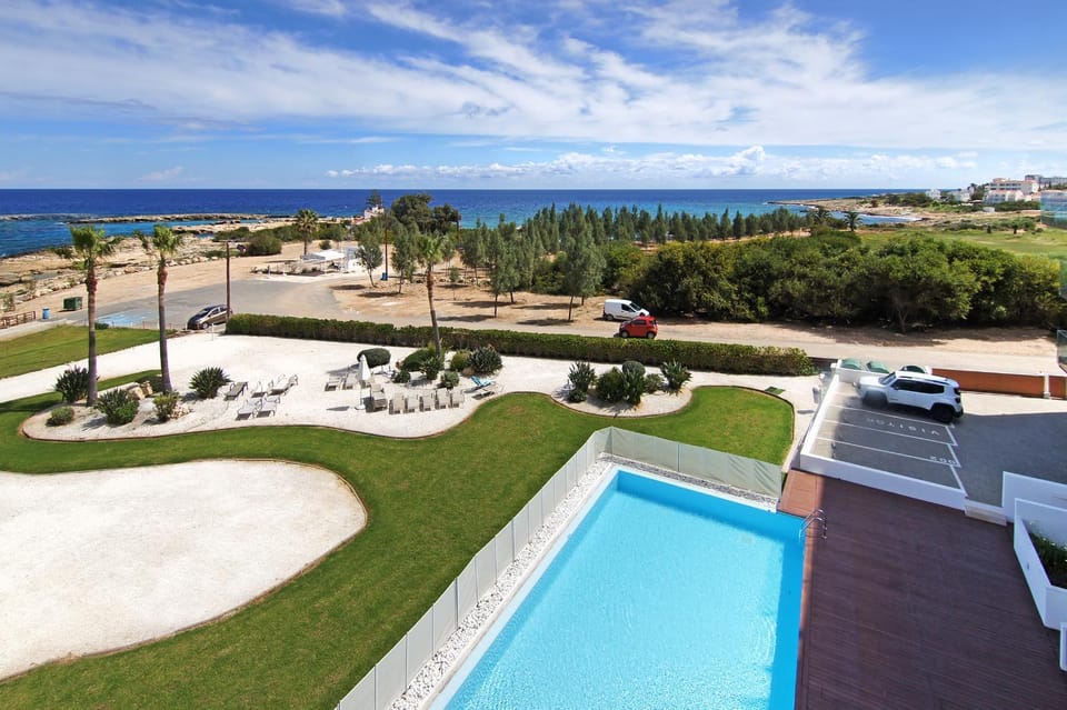 Natural landscape, Beach, Sea view, Swimming pool, sunbed