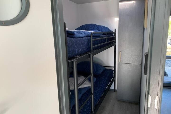 Bed, Photo of the whole room, Bedroom, bunk bed, wardrobe