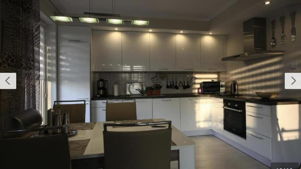 Kitchen or kitchenette, dishwasher, stove