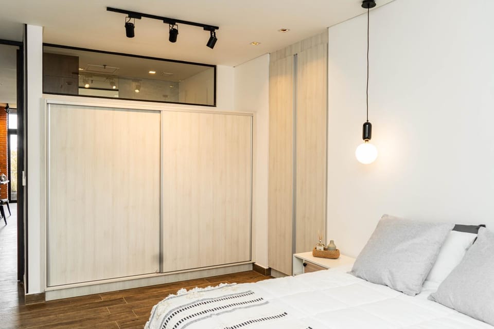 Bed, Photo of the whole room, Bedroom, wardrobe