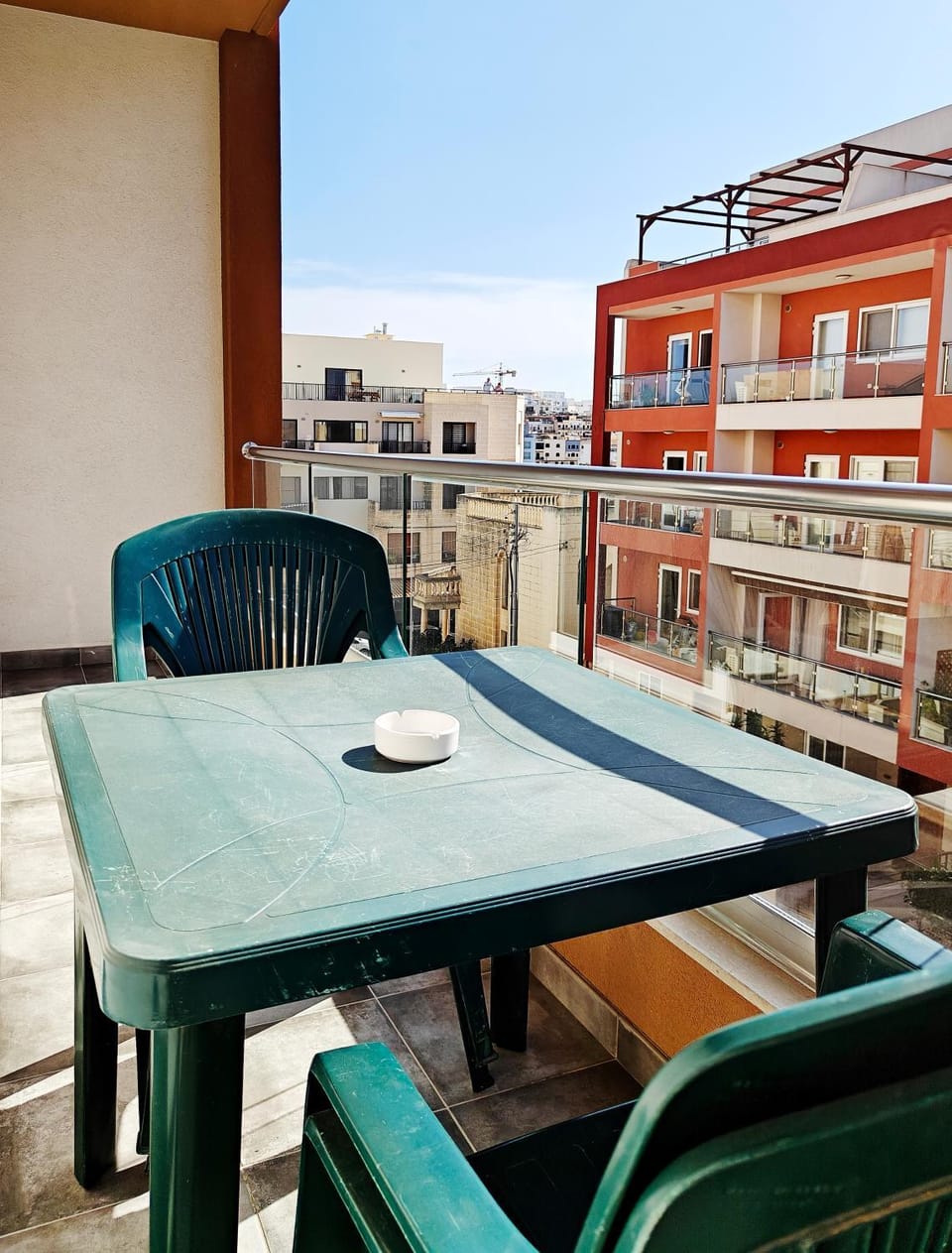 Property building, Day, View (from property/room), Balcony/Terrace, Seating area
