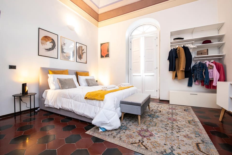 Bed, Photo of the whole room, Bedroom, towels, wardrobe