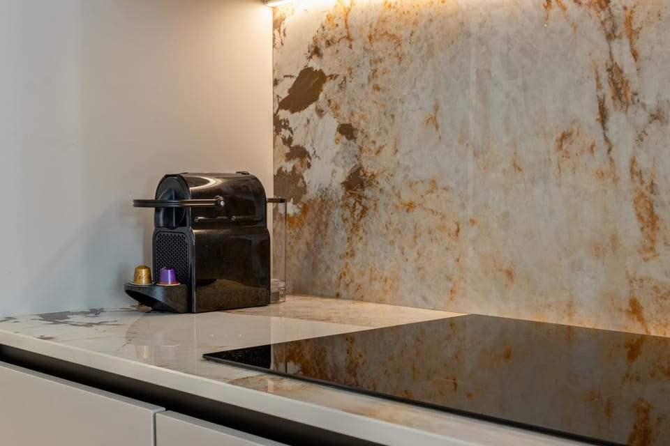 Kitchen or kitchenette, toaster