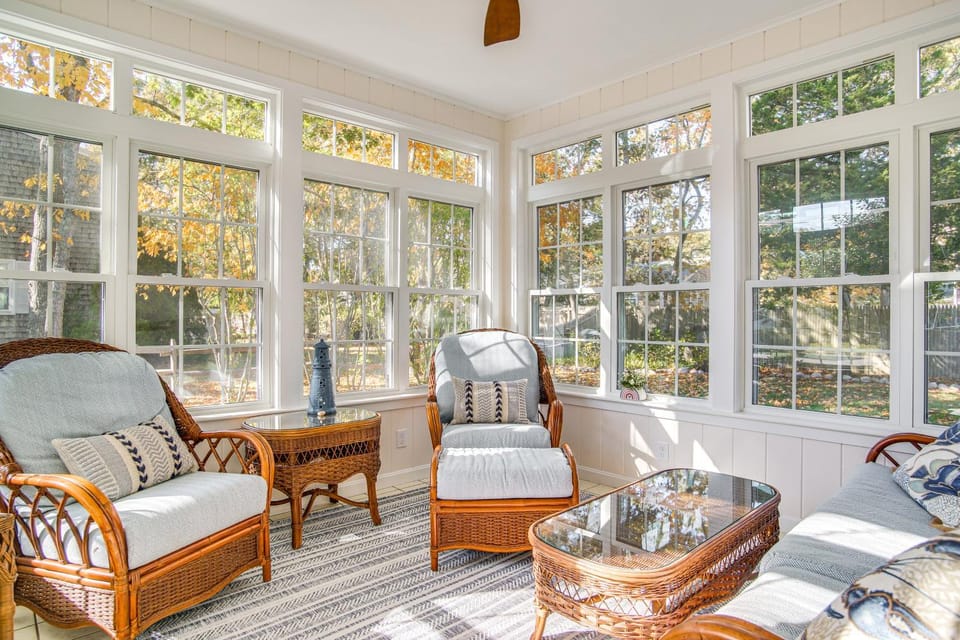 Bike to Private Beach: Cape Cod Escape w/ Sunroom House in East Falmouth