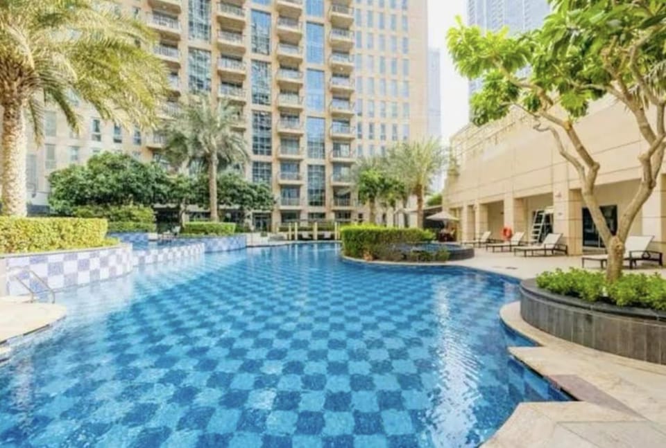 Property building, Day, Natural landscape, Garden, Garden view, Pool view, Swimming pool, sunbed