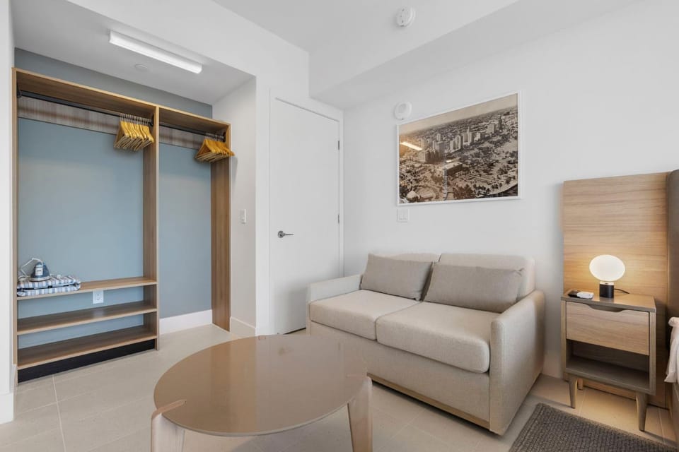 Living room, Seating area, Bedroom, wardrobe, air conditioner