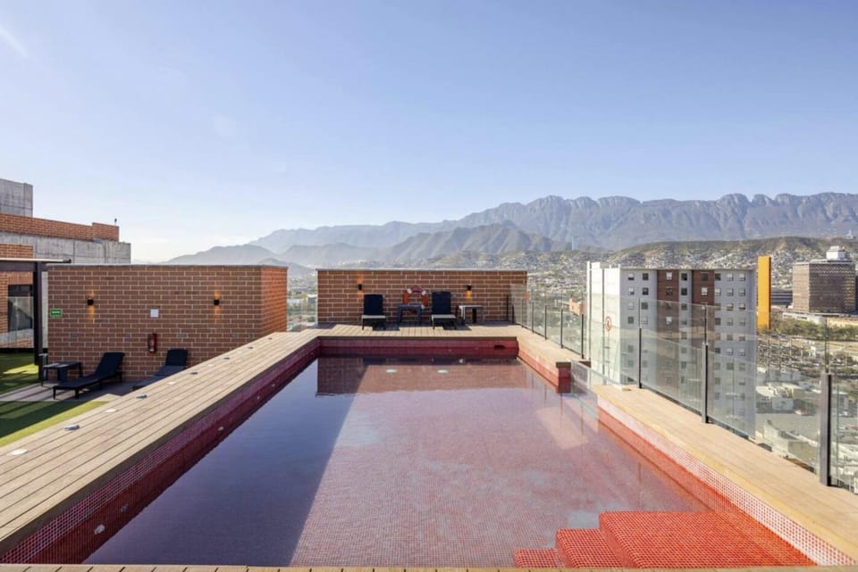 Day, Natural landscape, View (from property/room), Mountain view, Pool view, Swimming pool