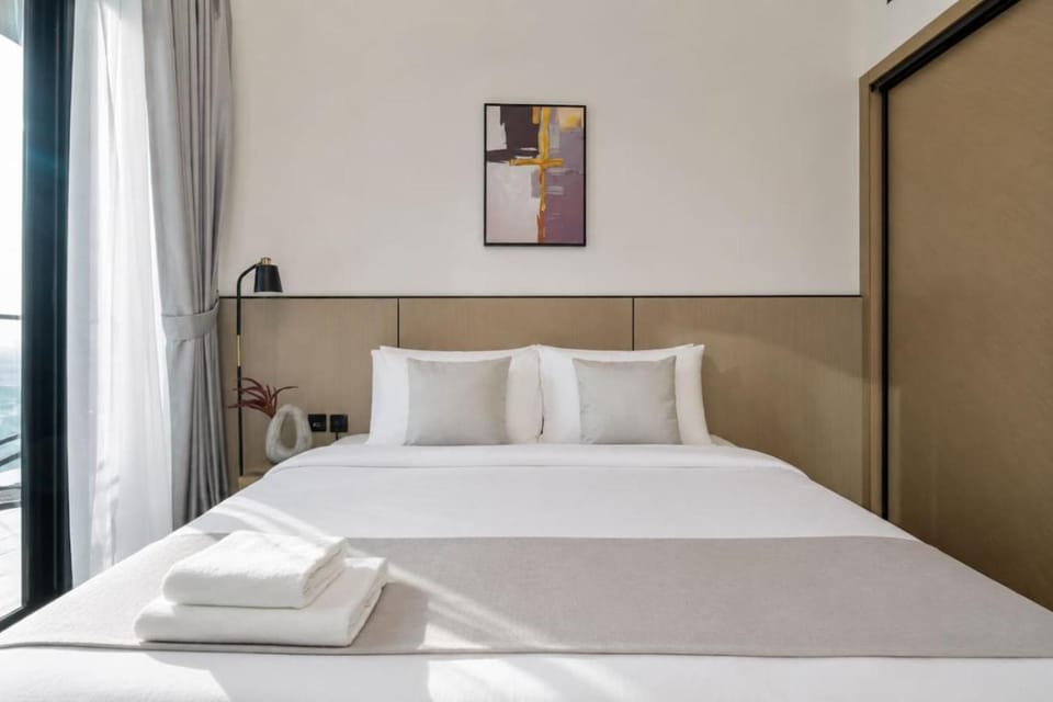 Vacay Lettings - Binghatti Emerald,JVC- Pool View Apartment in Dubai