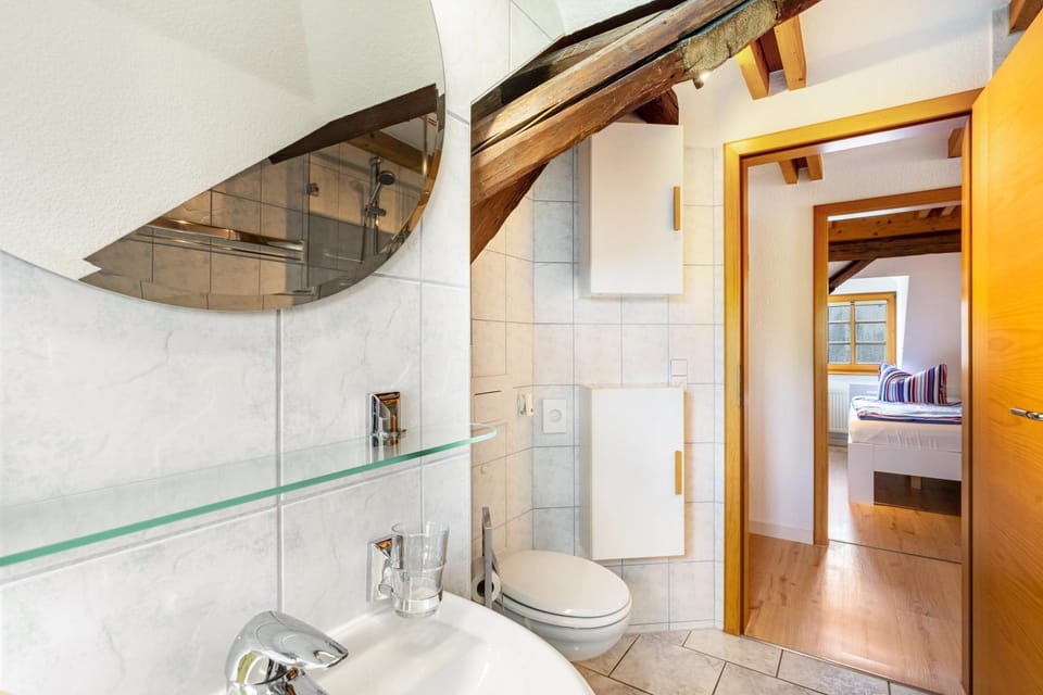 Property building, Bathroom, Living room