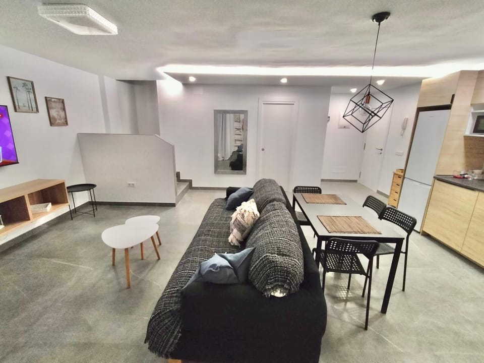 Kitchen or kitchenette, Living room, Dining area