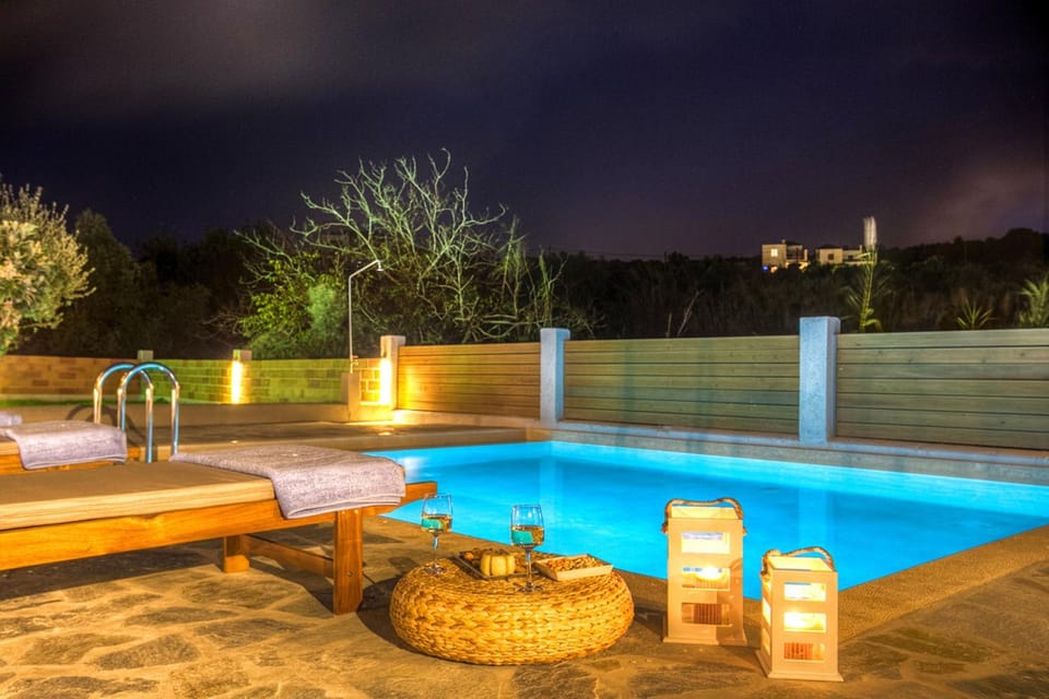 Night, Swimming pool, Swimming pool
