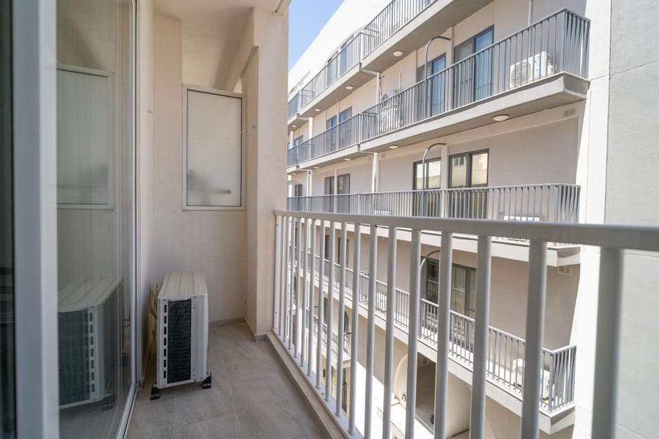 Property building, Day, View (from property/room), Balcony/Terrace, air conditioner