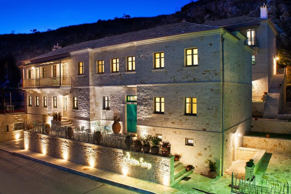 Facade/entrance, Night, Autumn, Mountain view, Street view