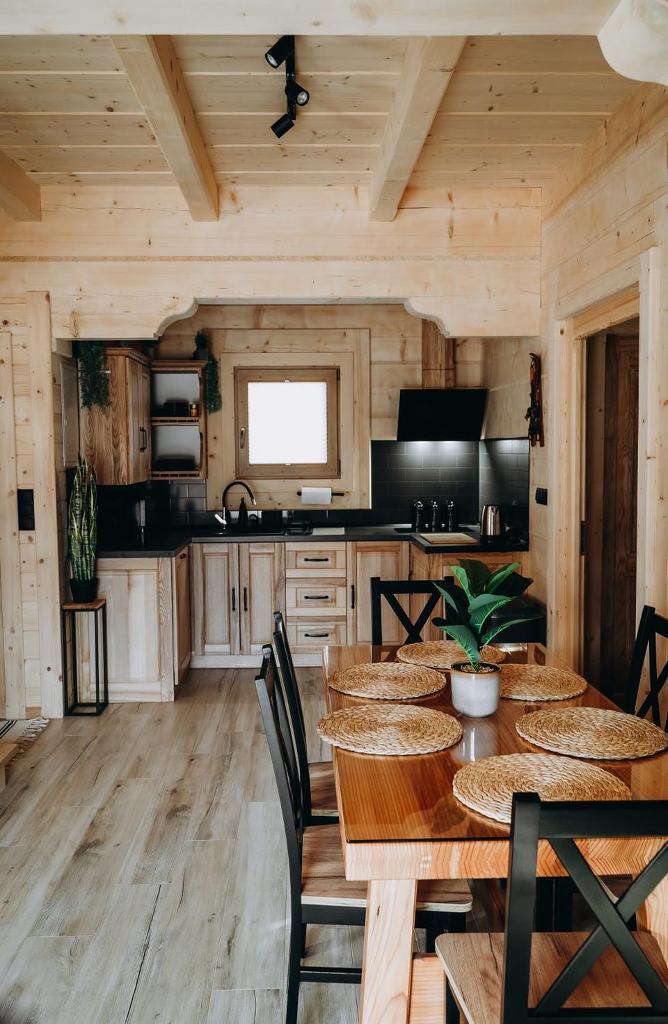 Kitchen or kitchenette, Living room, Dining area