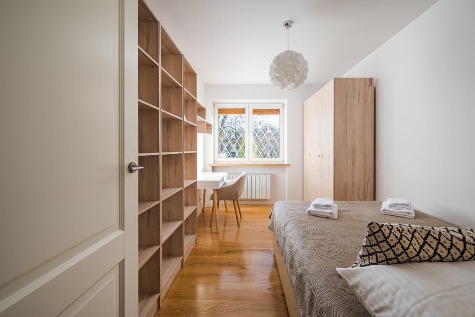 Bed, Photo of the whole room, Bedroom, towels, wardrobe