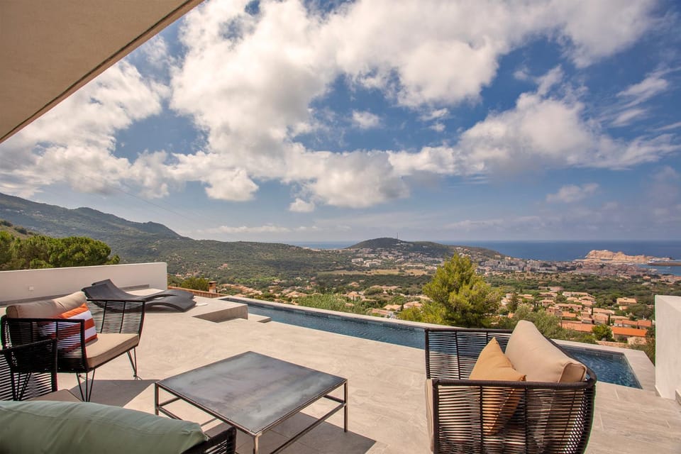 Patio, Day, Natural landscape, View (from property/room), Mountain view, Sea view
