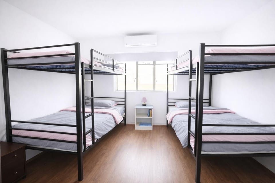 Photo of the whole room, bunk bed