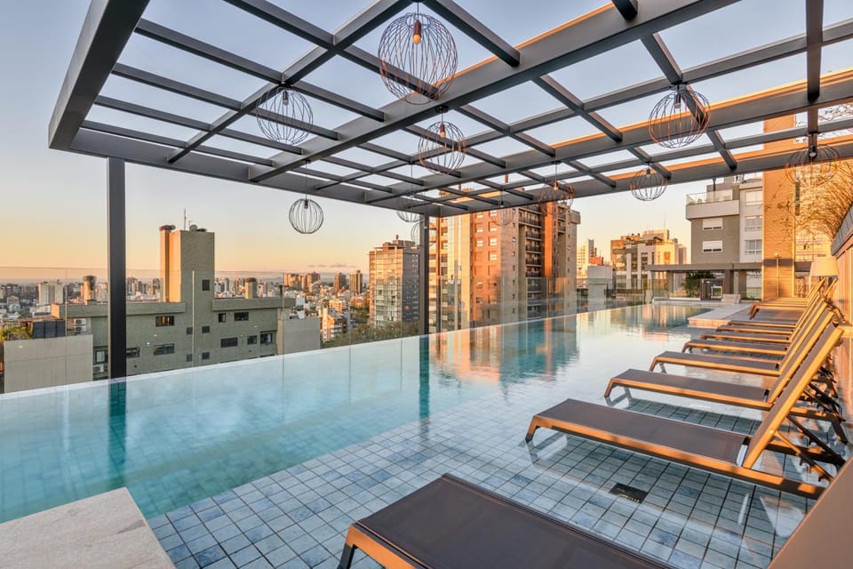 View (from property/room), Pool view, Swimming pool, sunbed
