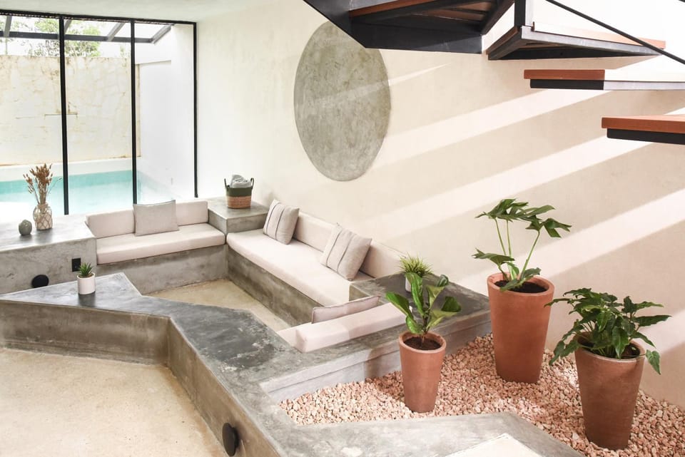 Living room, Pool view, Swimming pool