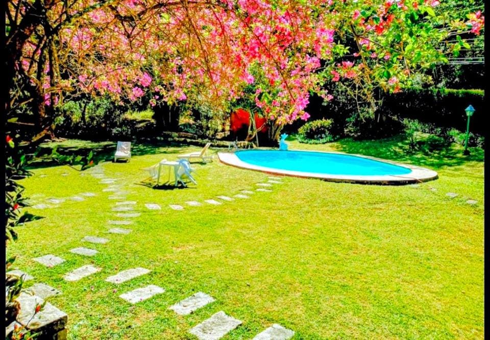 Spring, Natural landscape, Garden, Garden view, Pool view, Swimming pool