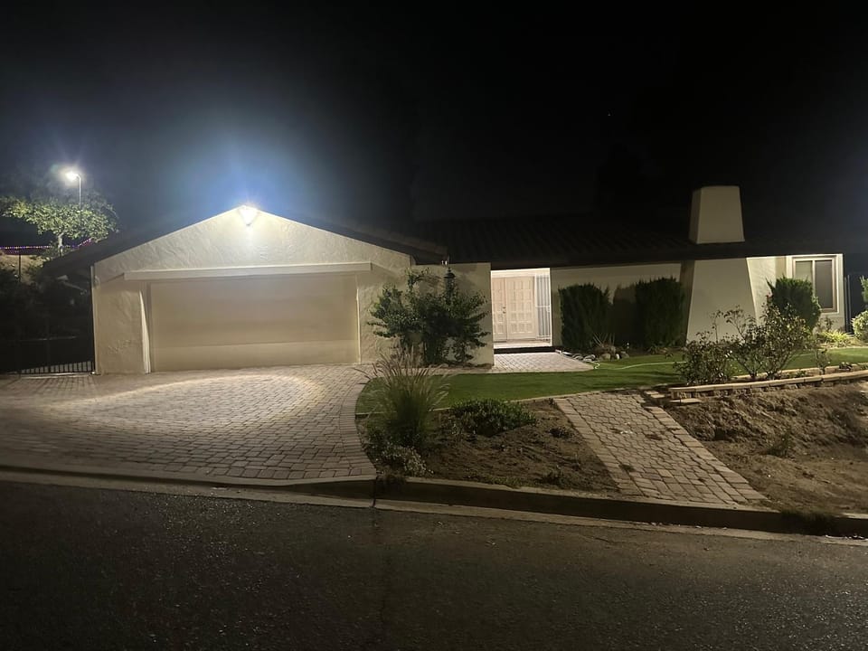 Property building, Night, Street view