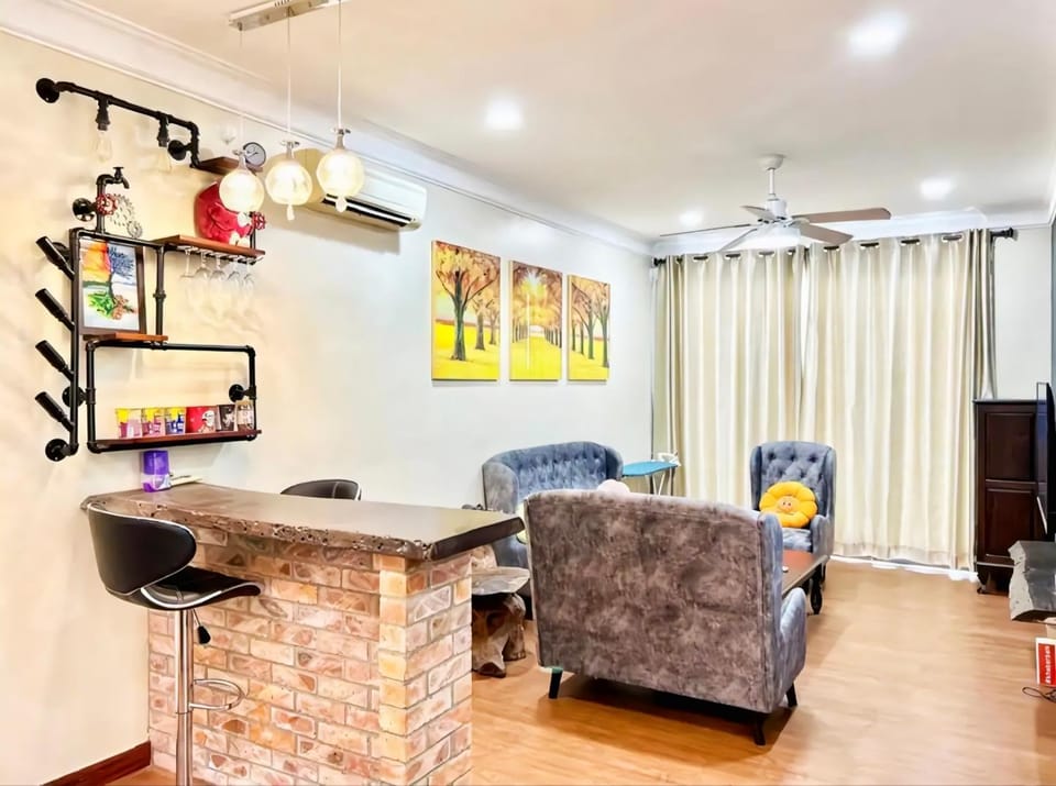 Living room, Seating area, air conditioner