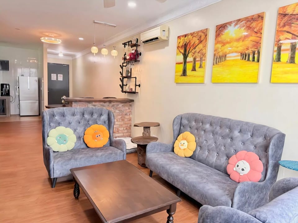 Living room, air conditioner