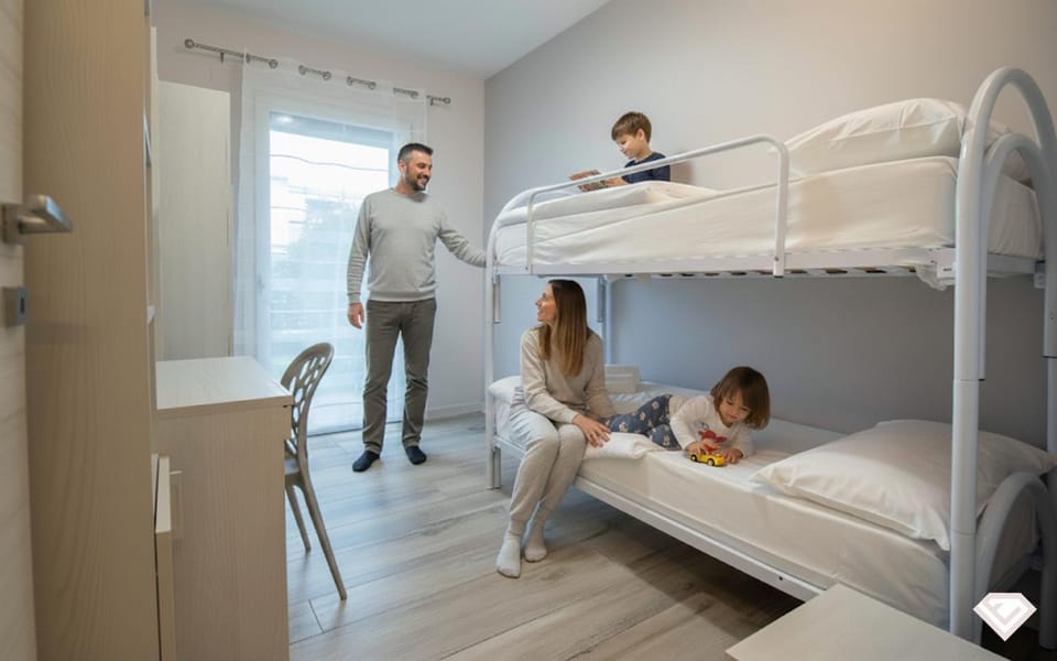 Bed, Bedroom, children, bunk bed