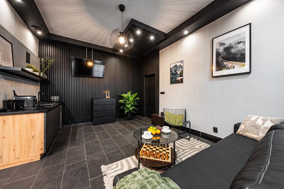 Kitchen or kitchenette, Living room, stove, kitchen