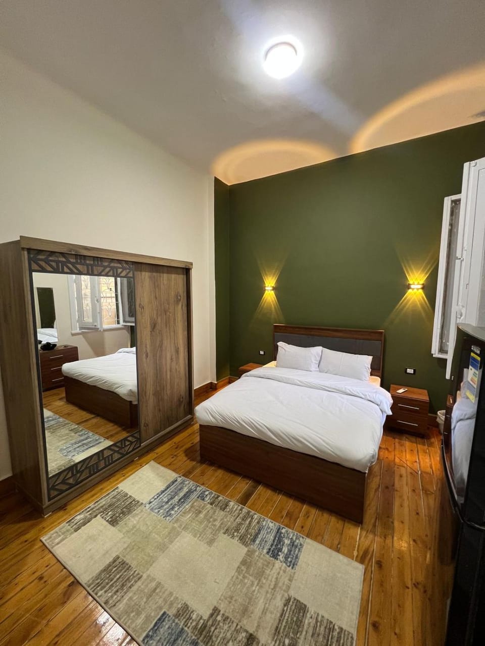 Bed, Photo of the whole room, Bedroom, towels, wardrobe
