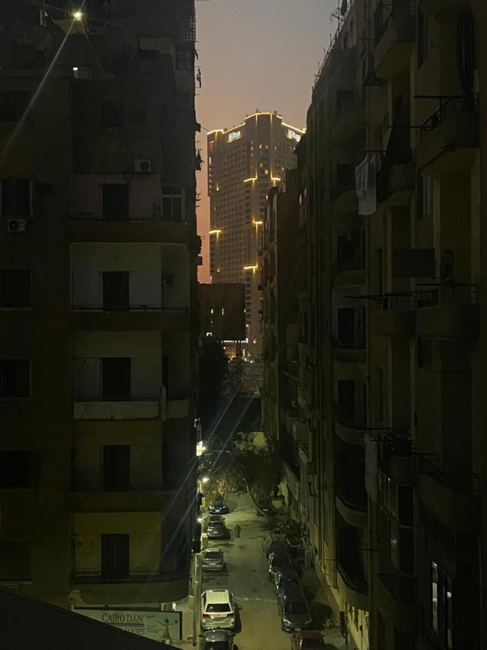 Night, City view, Street view