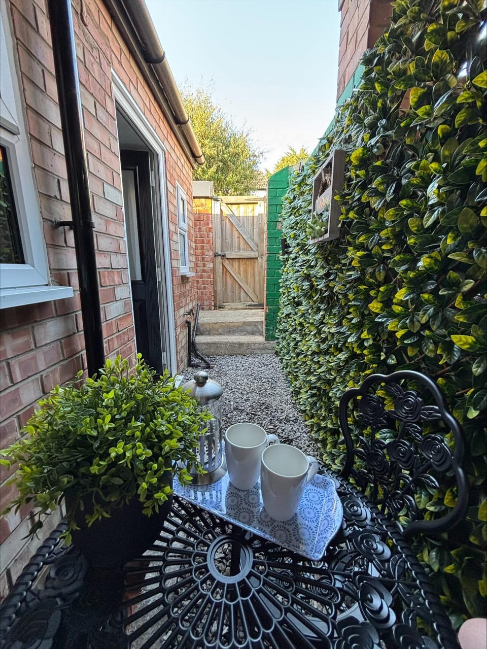 Property building, Patio, Garden, Garden view