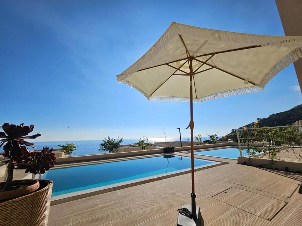 Day, Natural landscape, Pool view, Sea view, Swimming pool