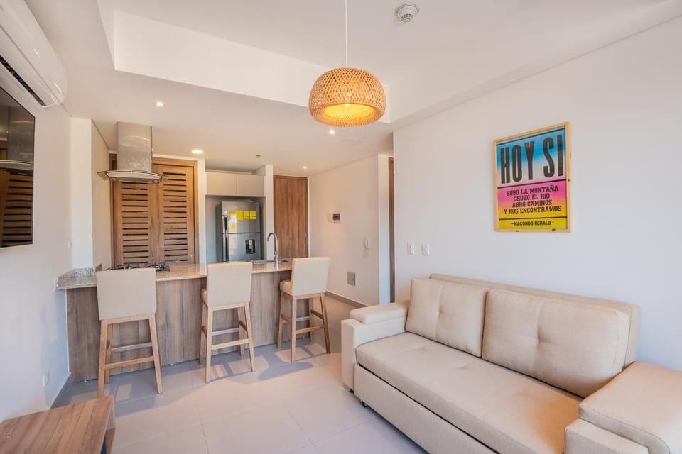 AMBAR ROCA - Rooftop Vista al Mar - CoWorking - Gym Apartment in Gaira