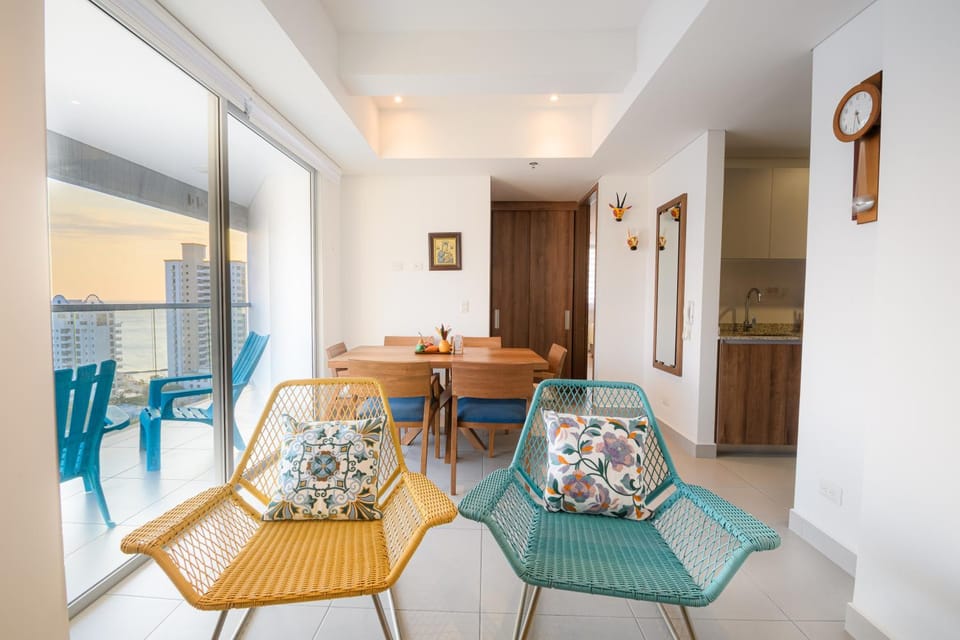 AMBAR ROCA - Rooftop Vista al Mar - CoWorking - Gym Apartment in Gaira