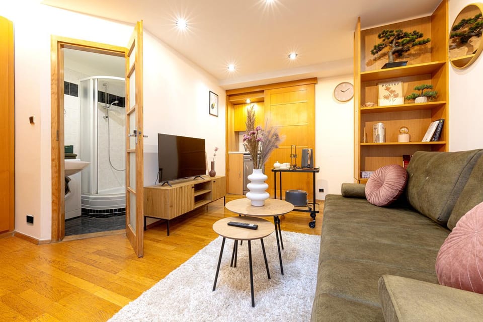Bathroom, TV and multimedia, Kitchen or kitchenette, Living room, Seating area