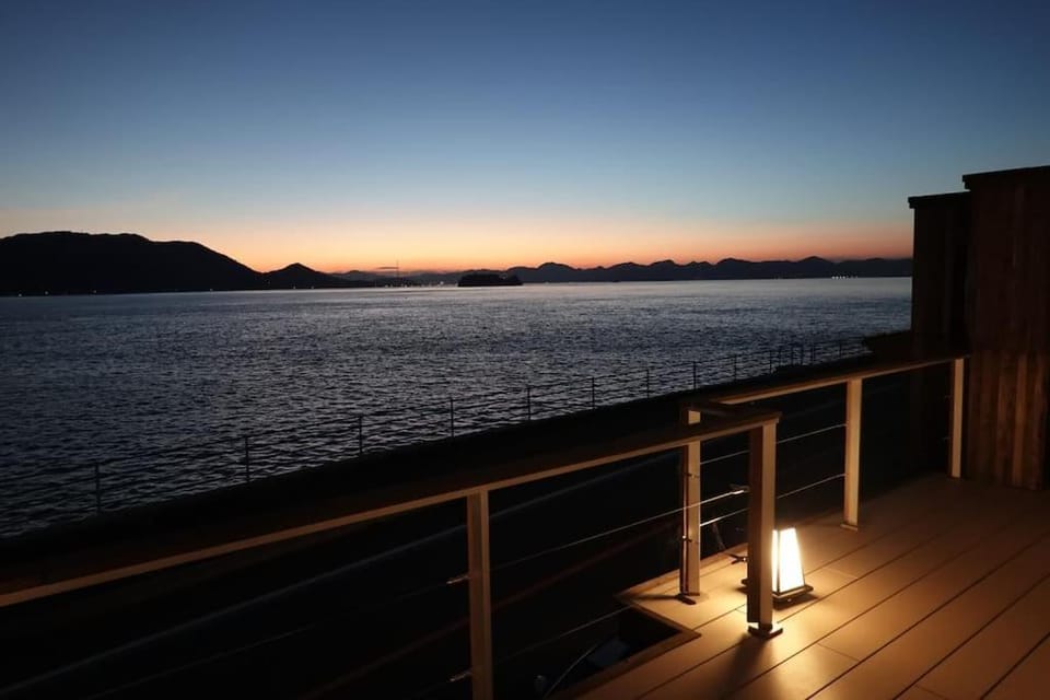Natural landscape, Balcony/Terrace, Sea view, Sunset