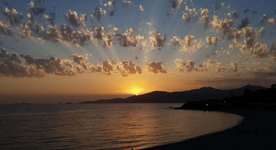 Natural landscape, Beach, Sea view, Sunset