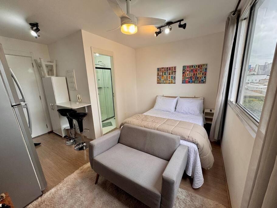 Studio colado da Estação Brás do metrô - Prédio com Piscina Apartment in Sao Paulo City