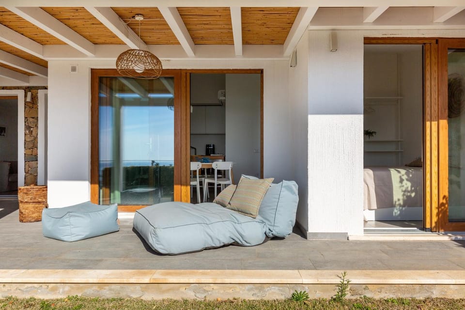 Property building, Patio, Day, View (from property/room), Balcony/Terrace, Living room, Seating area