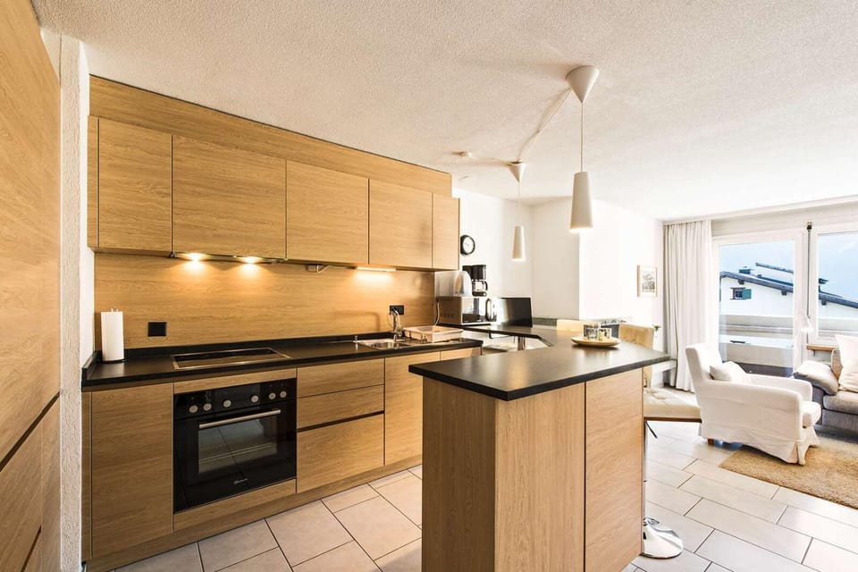 Kitchen or kitchenette, stove, kitchen