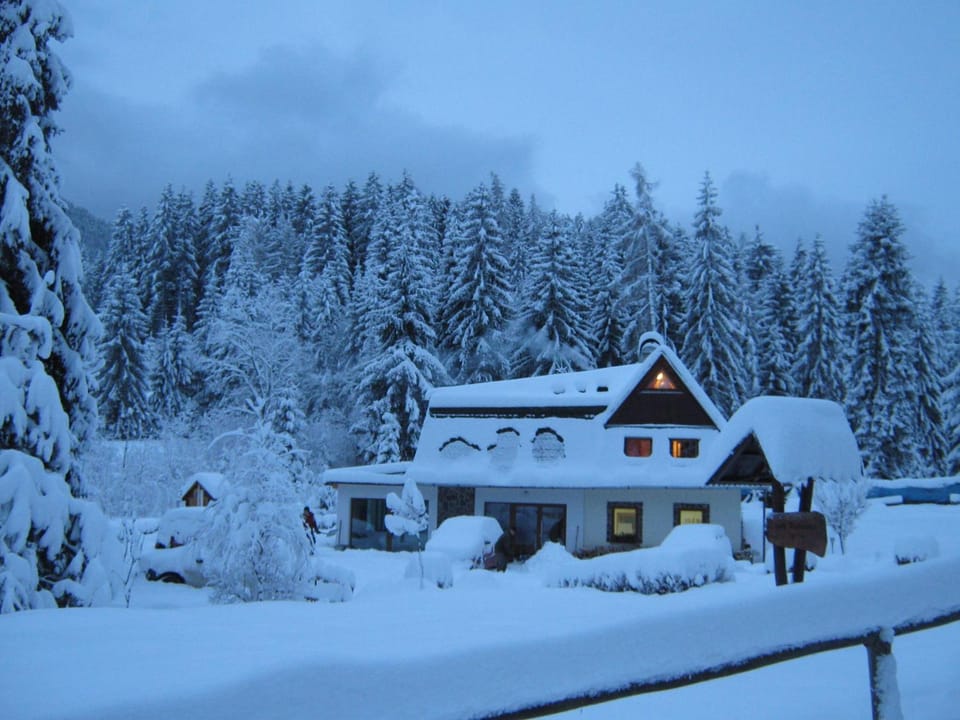Property building, Natural landscape, Winter, Mountain view