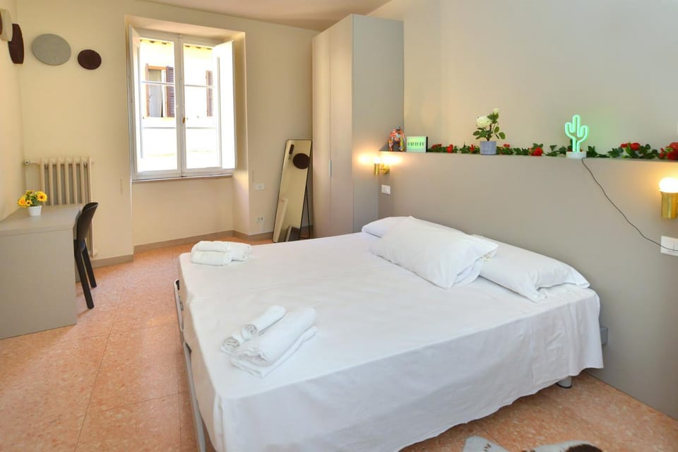 Bed, Photo of the whole room, Bedroom, towels, wardrobe