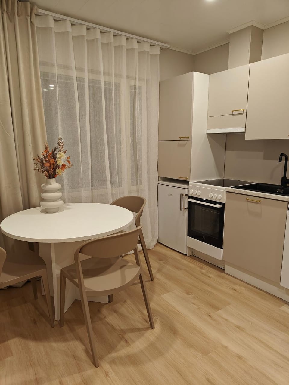 Kitchen or kitchenette, Dining area, oven, stove