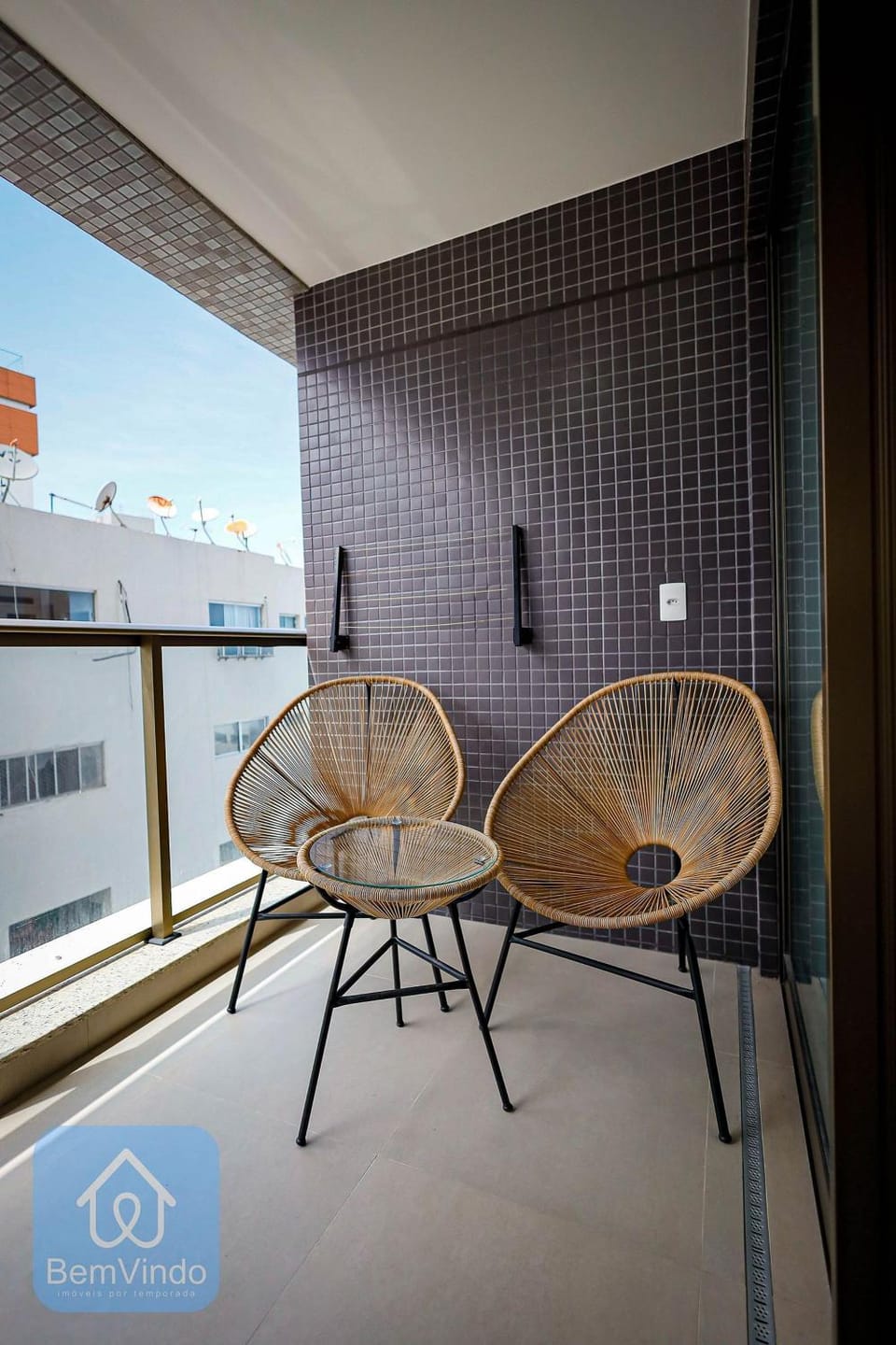 Quarto e Sala Aconchegante no Barra Conceito Apartment in Salvador