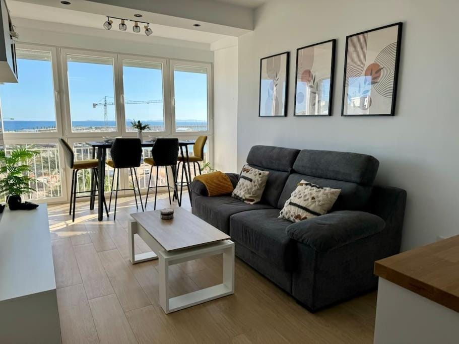 Living room, Seating area, Dining area, Sea view