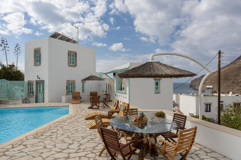 Property building, Living room, Swimming pool