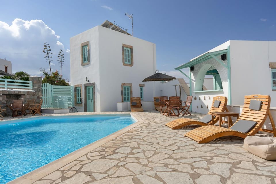 Property building, Living room, Swimming pool