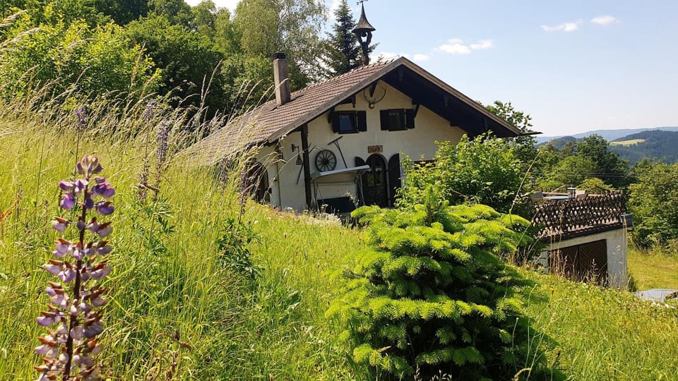 Property building, Spring, Day, Natural landscape, Garden, Garden view, Mountain view