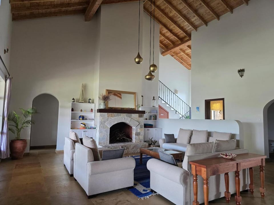 Lounge or bar, Seating area, fireplace